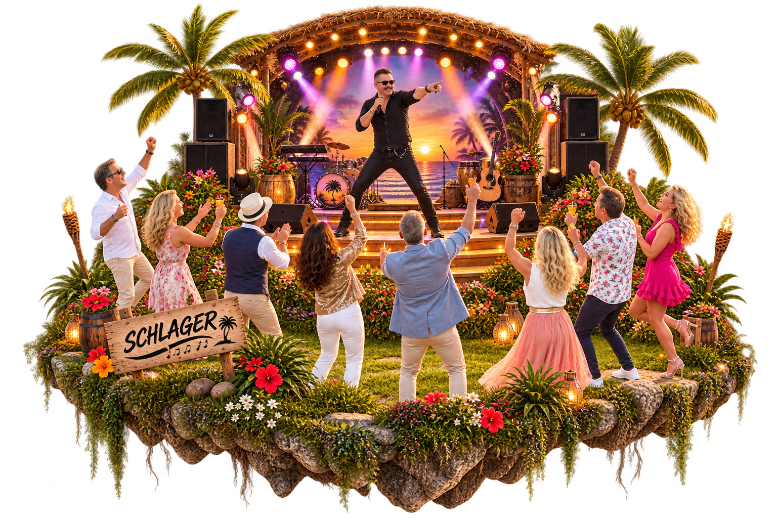 Die schwebende Musikinsel Schlager