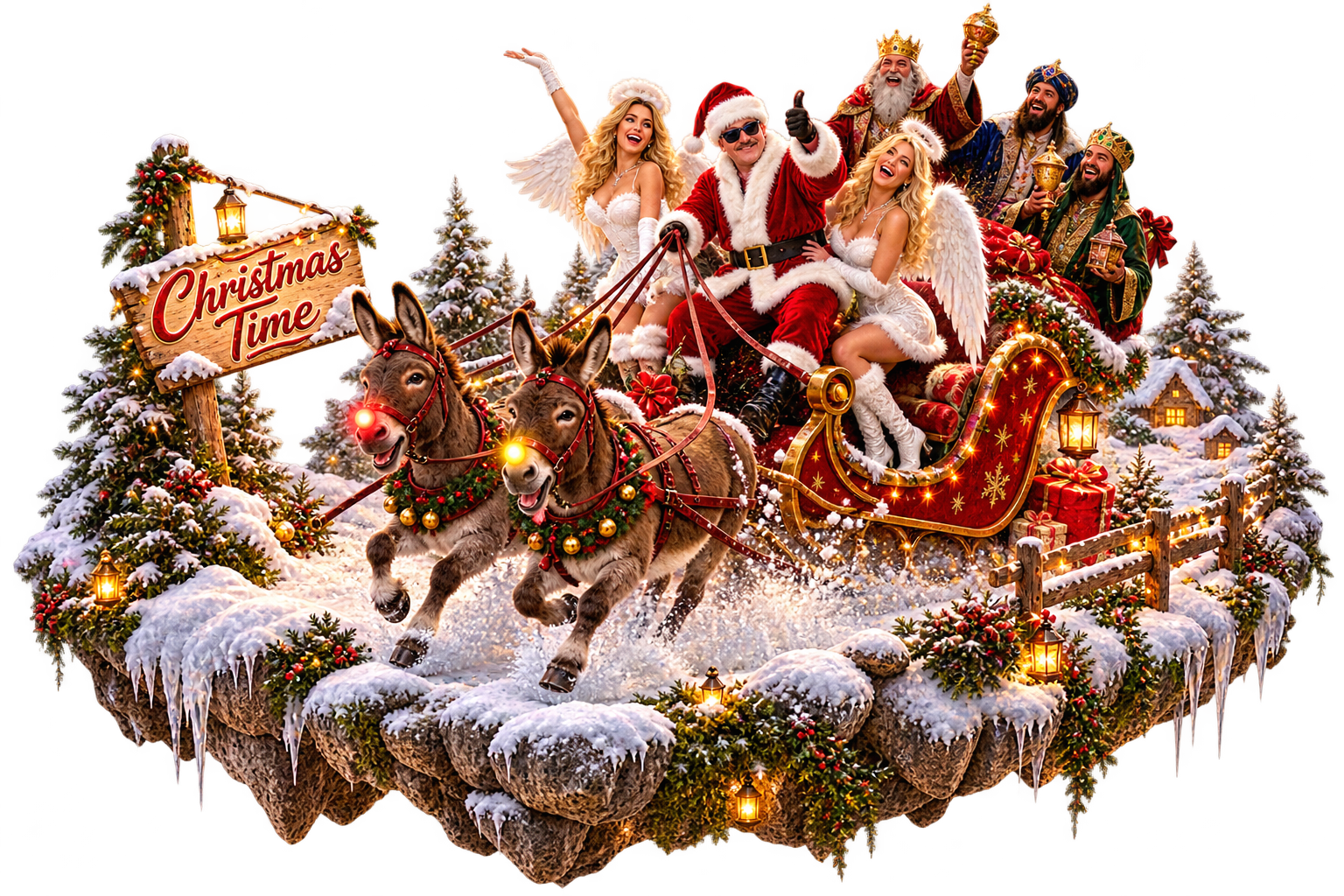 Die schwebende Musikinsel Christmas Time